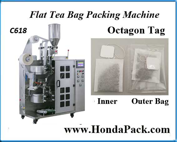 C618 Filter bag tea packing machine with outer envelope
