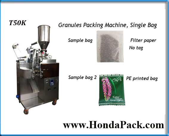 Automatic granule packing machine