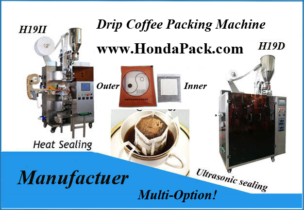 Drip coffee bag packaging machine