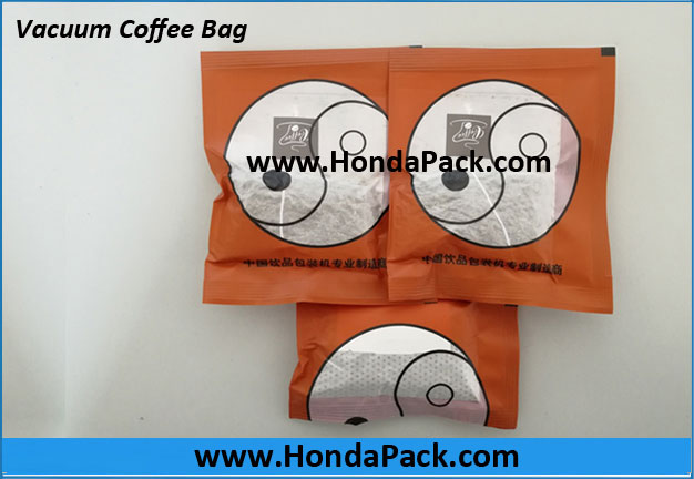 Vacuum drip coffee bag