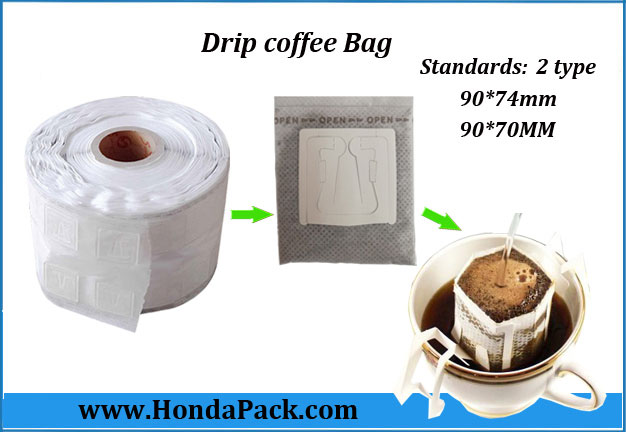 Drip coffee bag roll