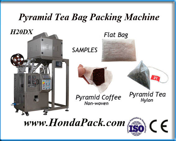 Pyramid tea bag packing machine for slimming tea