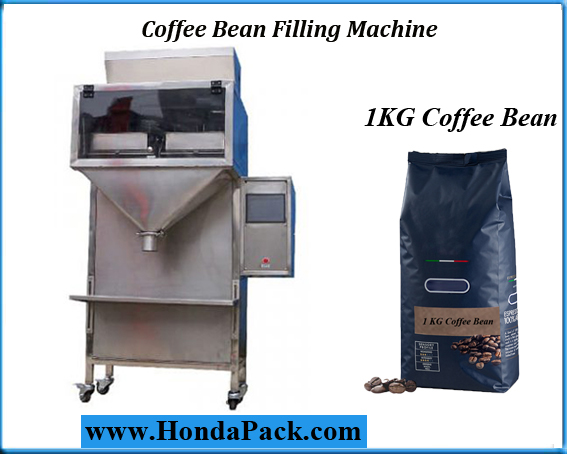Coffee beans weighing and filling machine for 1 KG Packaging