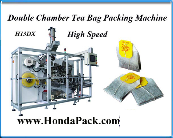 High speed double chamber tea bag packing machine for lipton green tea