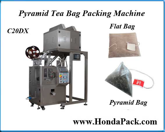 Organic pyramid tea bag packaging machine
