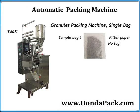 Small business herbal tea bag packing machine for filter paper teabag