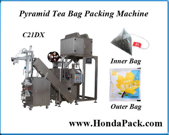 C21DX Nylon pyramid tea bag packing machine