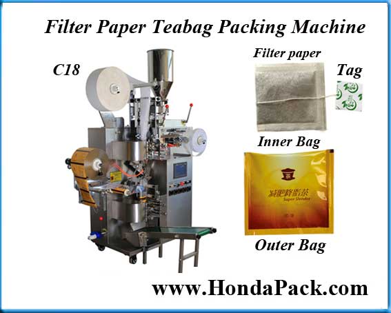 C18 Automatic tea bag packing machine with outer bag