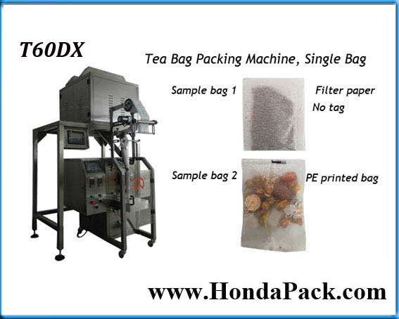 Granule packing machine with mixing packing