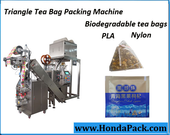 Pyramid pla tea bag manufacturing machinery