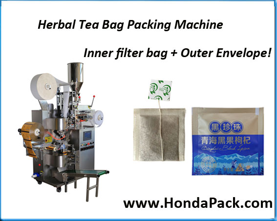 Pyramid tea packaging machine