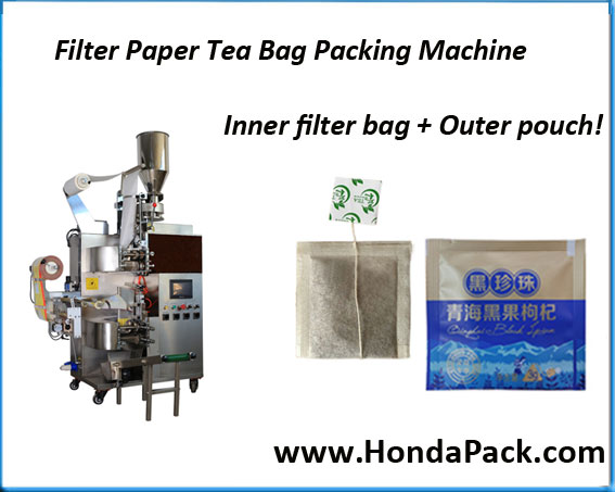 Green tea bag packing machine