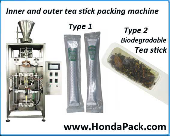 Biodegradable stick tea packing machine