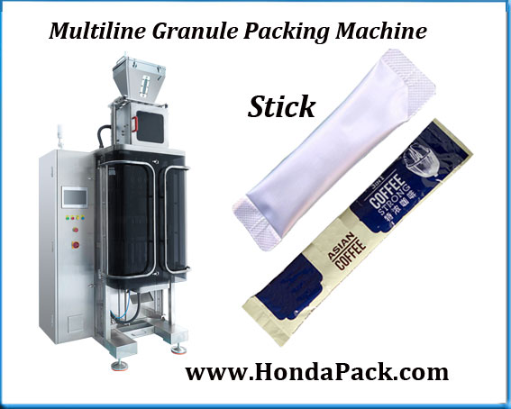 Multi-lane granule packaging machine
