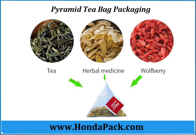 Pyramid tea bag packaging machine, China pyramid tea bag packing machine